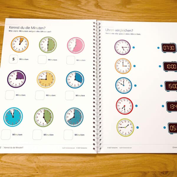 Spielerisch die Uhr lernen - Pädagogisches und therapeutisches Material - Logopädie, Ergotherapie LRS, Inklusion