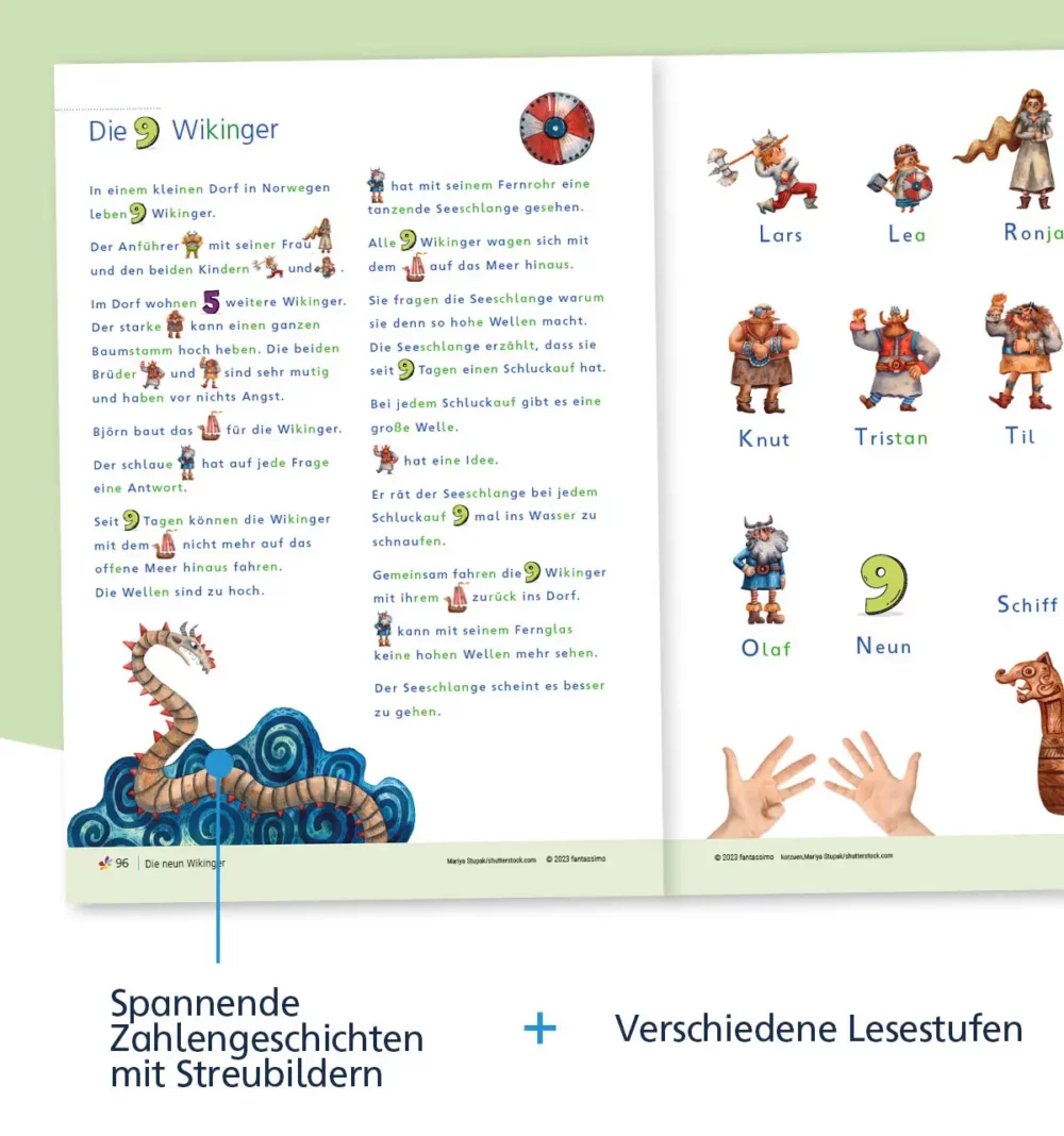 Zahlen lernen Grundschule, Vorschule