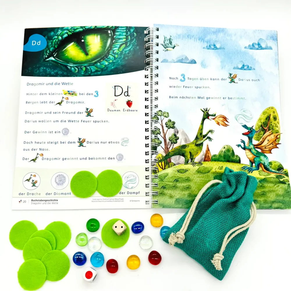 ABC Geschichten und Spiele - Spaß am Lernen und Entdecken des ABC und der Buchstaben für Schulanfänger