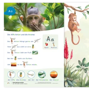 Lernmaterial Deutsch, Buchstabengeschichten ABC Buchstaben Grundschule und Vorschule