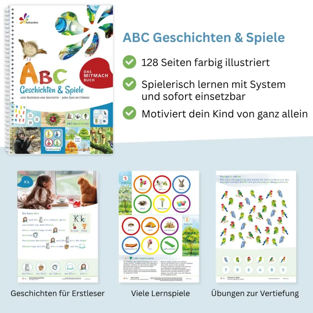 ABC Paket 1 - Buchstaben und Zahlen von 4 bis 7 Jahre