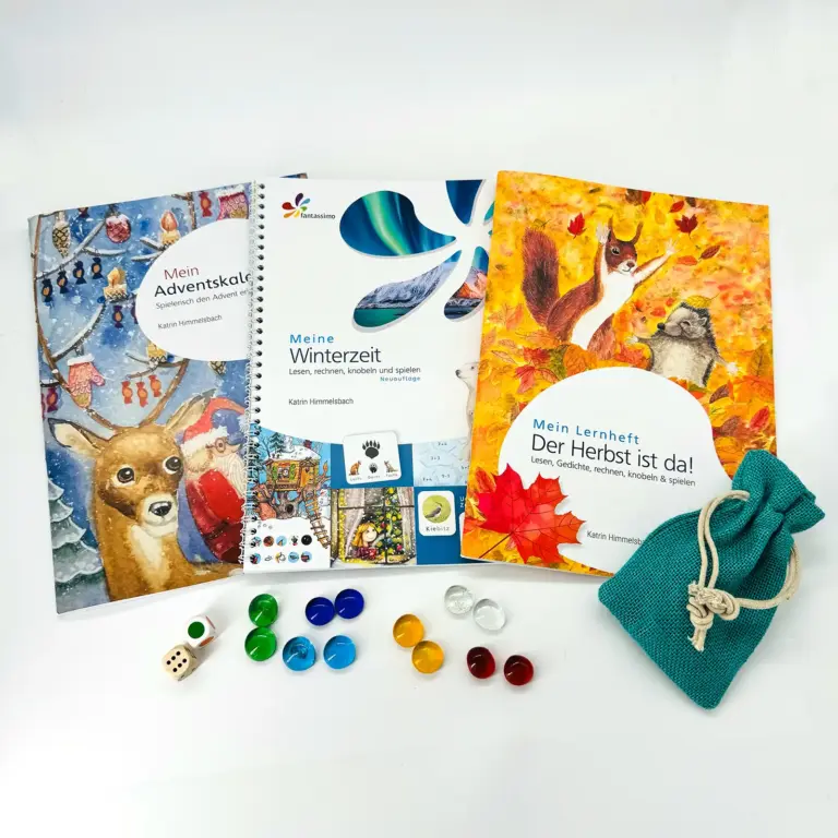 Sparpaket Herbst und Winter zum Buchstaben und Zahlen  lernen