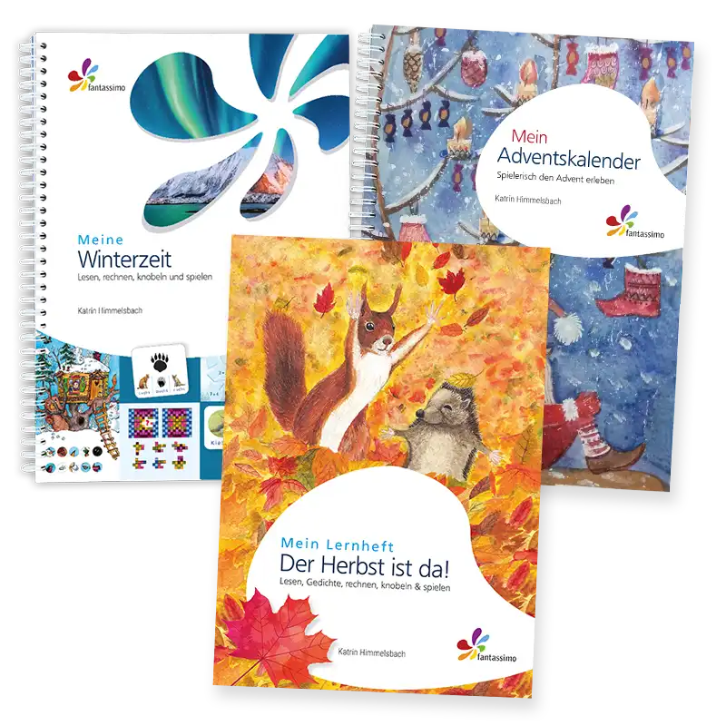 Bildunsmaterial Lernmaterial Herbst Winter im Paket