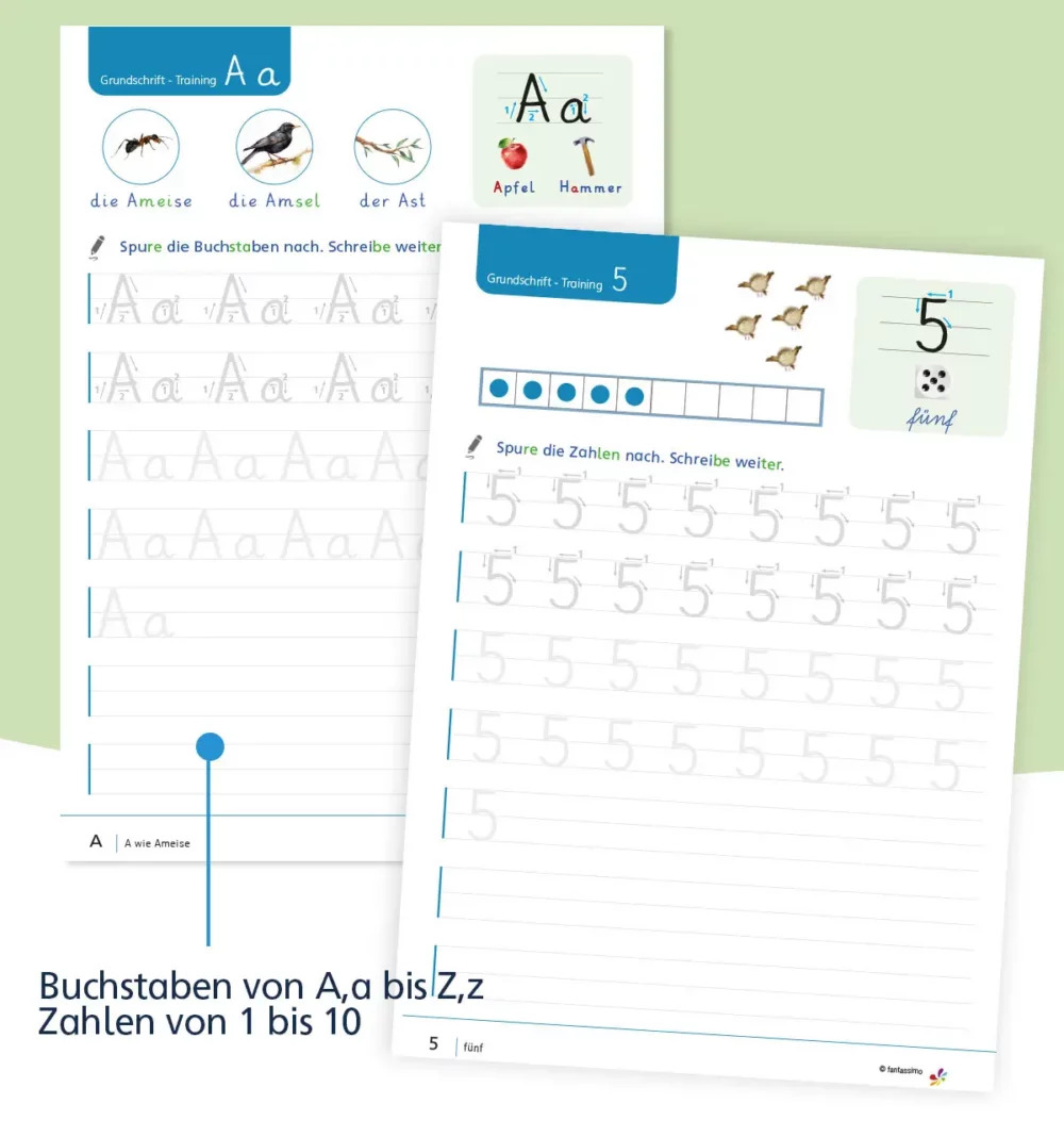 Schreiblehrgang Grundschrift für die Grundschule in Klasse 1