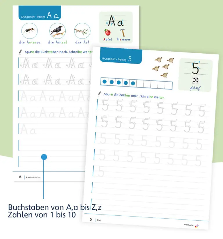 Schreiblehrgang Grundschrift für die Grundschule in Klasse 1