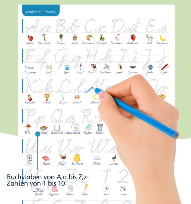 Schreiblehrgang Schulschrift für die Grundschule in Klasse 1