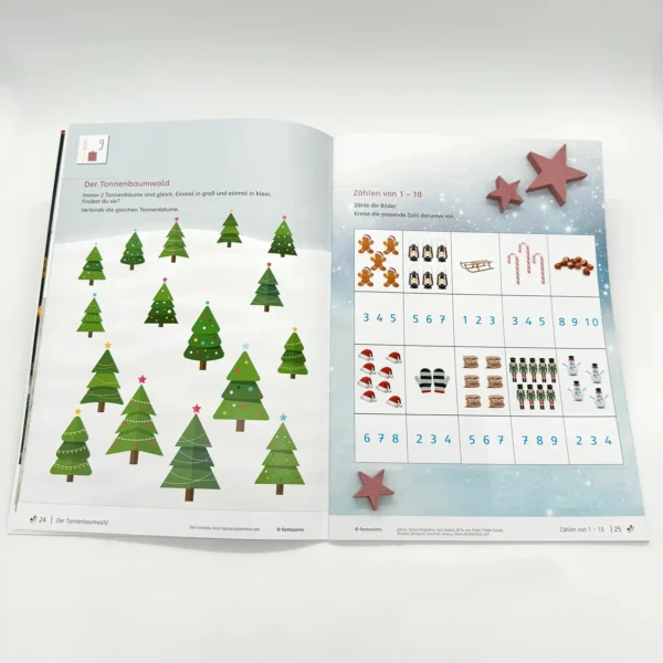 Mein Adventskalender - Lernheft zu Advent, Weihnachten für Kinder ab 5 Jahre