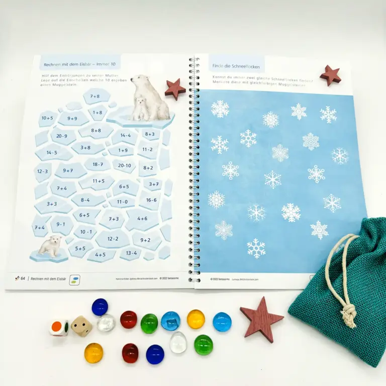 Meine Winterzeit - Spielerisches Lernen mit Zahlen und Buchstaben