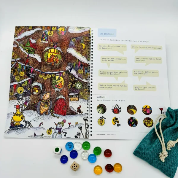 Meine Winterzeit - Spielerisches Lernen mit Zahlen und Buchstaben