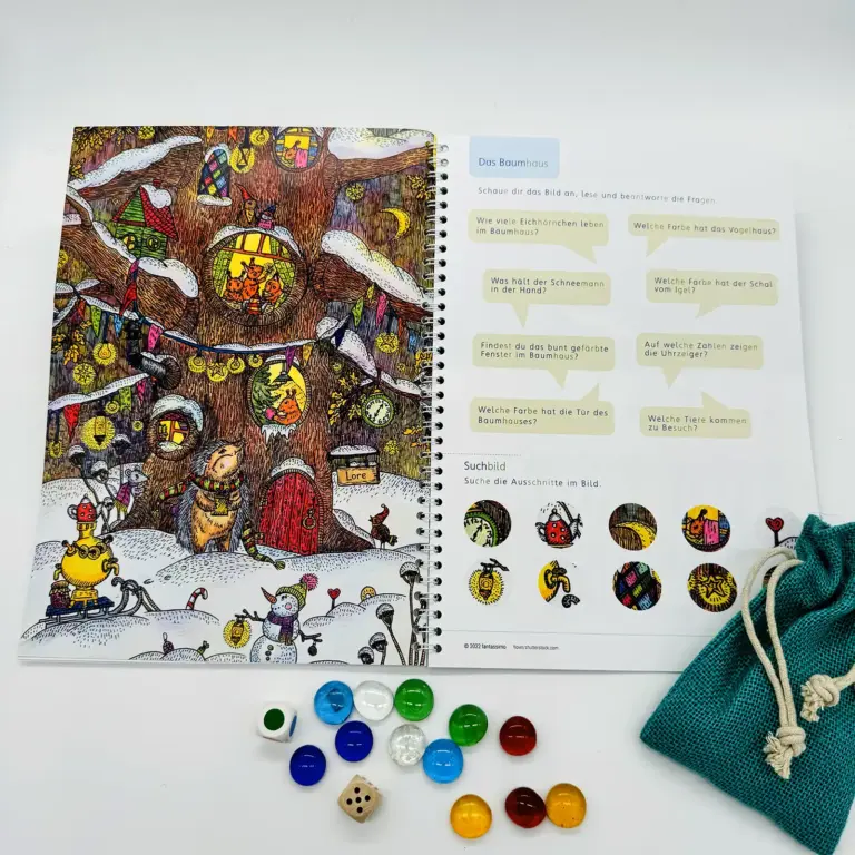 Meine Winterzeit - Spielerisches Lernen mit Zahlen und Buchstaben