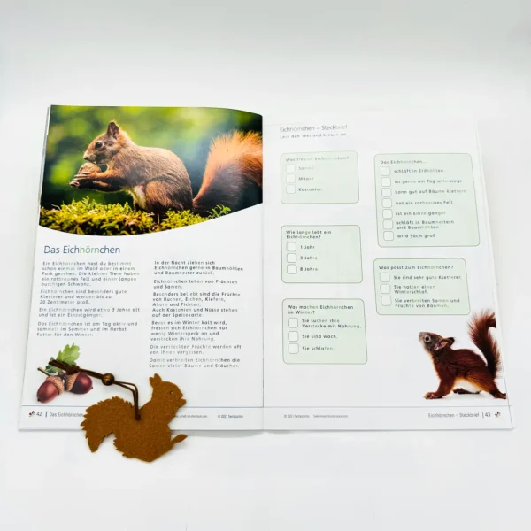 Herbst - Lernheft für Kinder ab 5 Jahre - Lesen, Schreiben, Rechnen