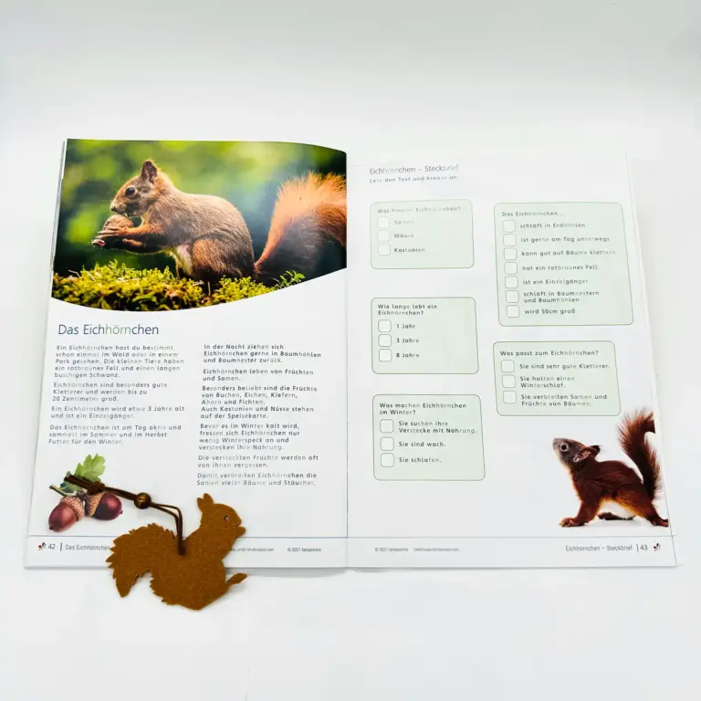 Herbst - Lernheft für Kinder ab 5 Jahre - Lesen, Schreiben, Rechnen