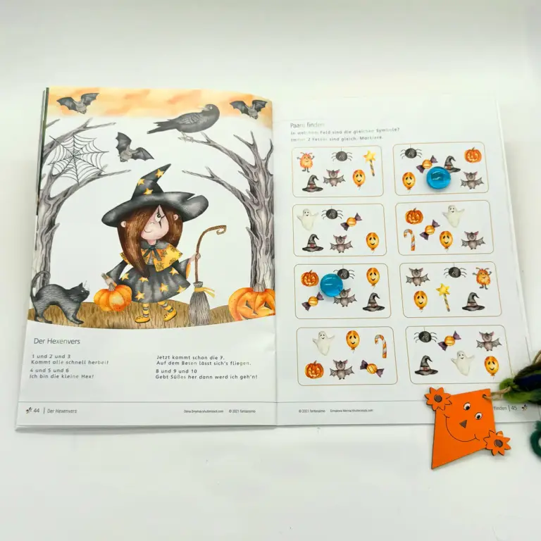 Herbst - Lernheft für Kinder ab 5 Jahre - Lesen, Schreiben, Rechnen