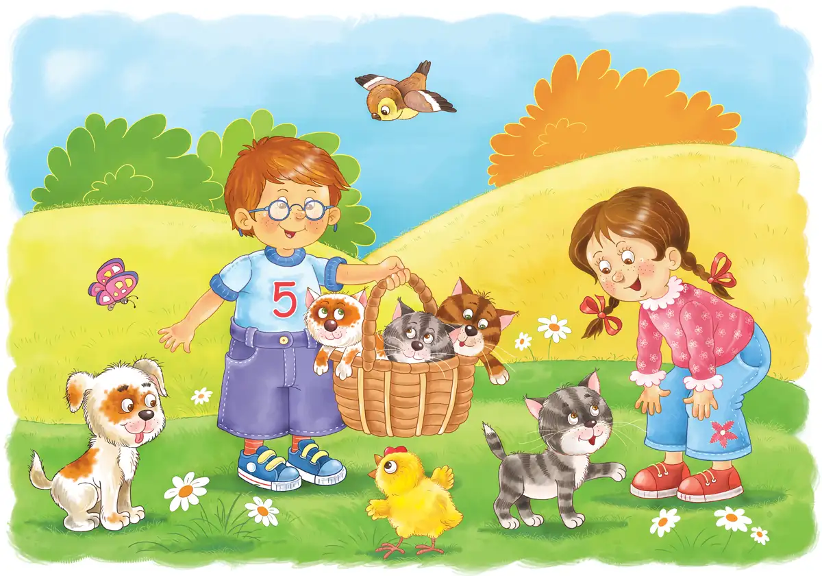 Fünf – Bello und die 4 Katzen