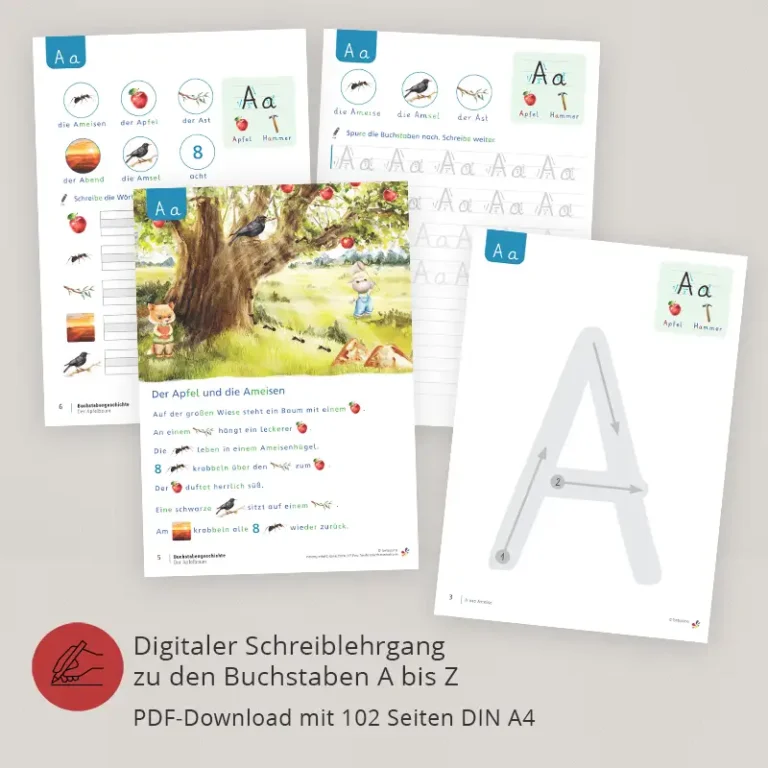 ABC Poster DinA2 mit Lernumgebung