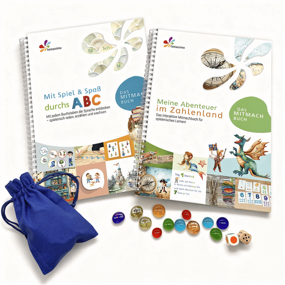 Bereit für die Schule – ABC & Zahlen Lernspielbuch-Paket